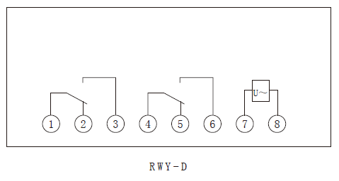 RWY-D系列電壓繼電器內部接線圖