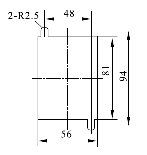 DZ-700/1420安裝開孔尺寸圖