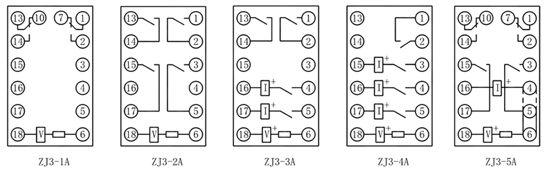 ZJ3-2A內部接線圖