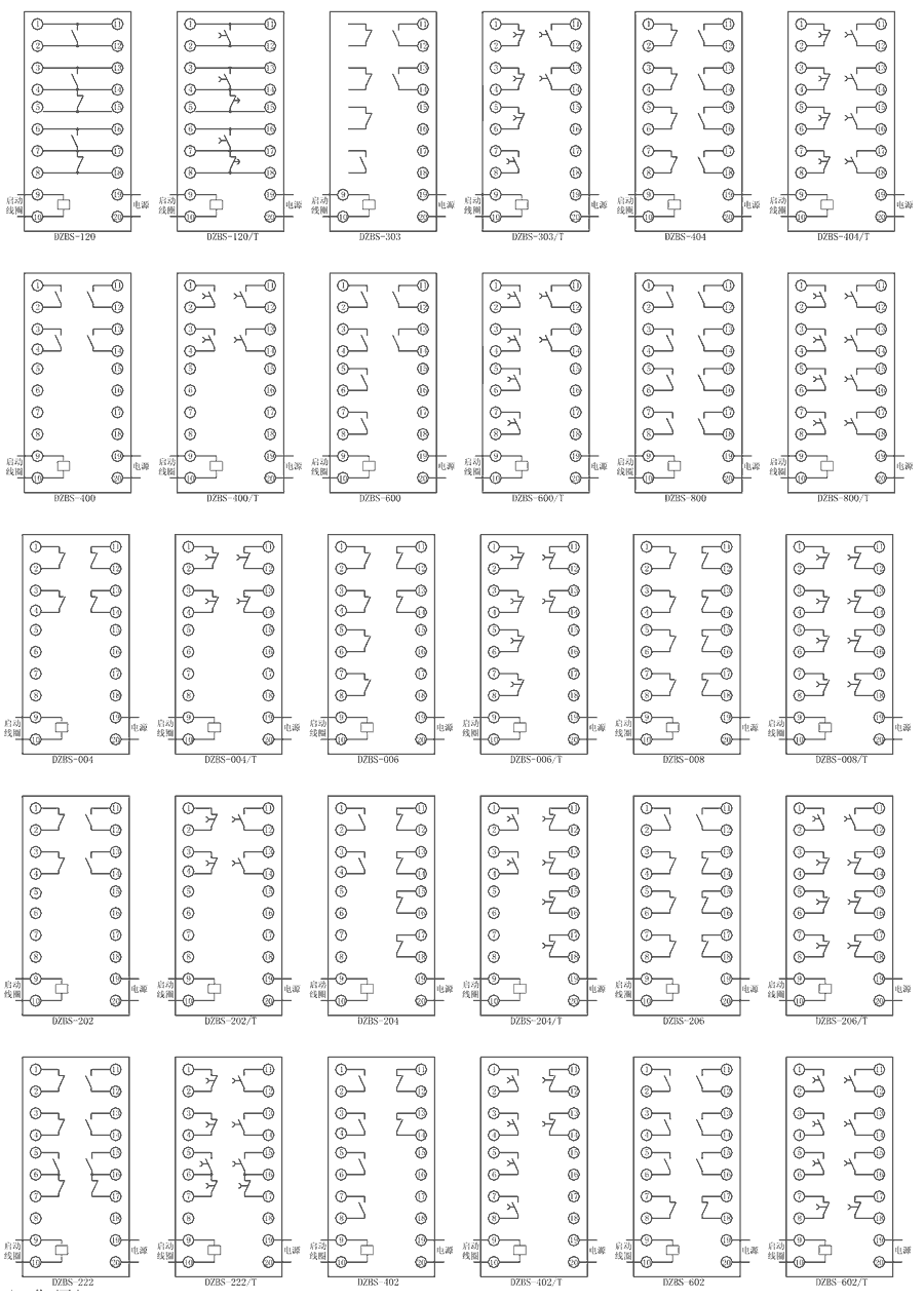 DZBS-008/T內(nèi)部接線圖