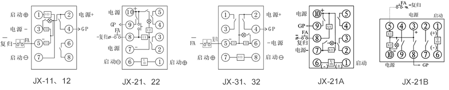 JX-21內部接線圖