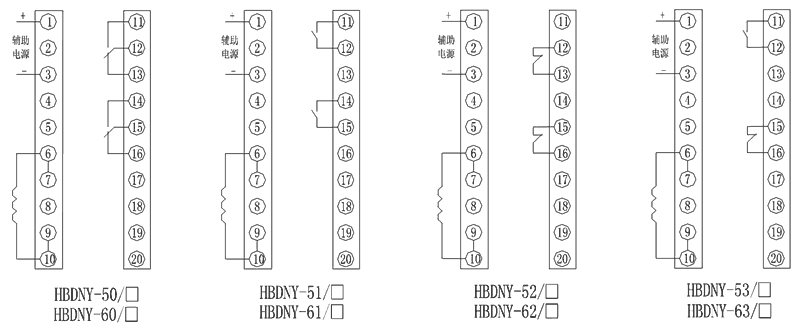 HBDNY-60/4內部接線圖