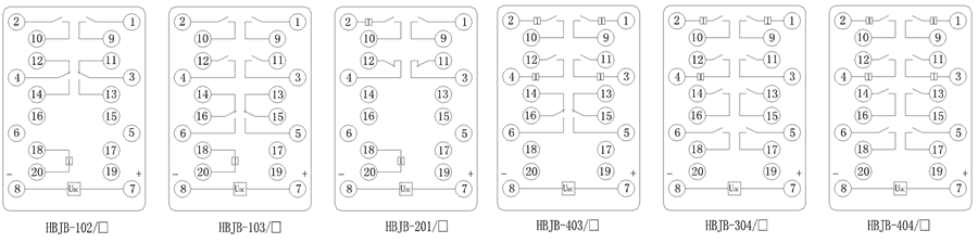 HBJB-102/2內(nèi)部接線圖