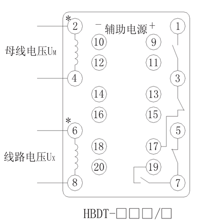 HBDT-13Q/1內(nèi)部接線圖